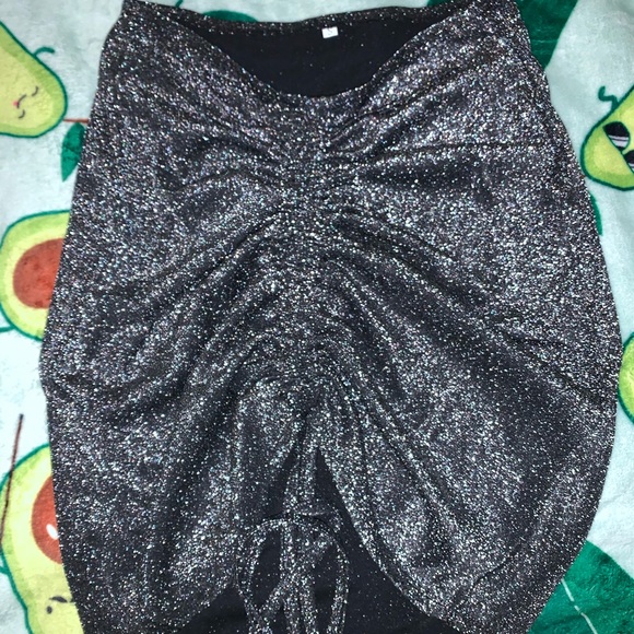 2piece off shoulder drawstring bodycon outfit - Picture 4 of 7